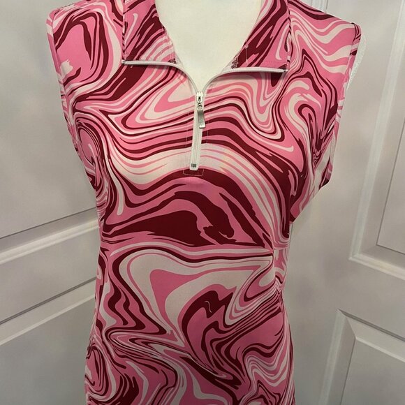 Athletic Quarter Zip Sleeveless Quick Dry Golf, Tennis Top Size Medium - Picture 4 of 6